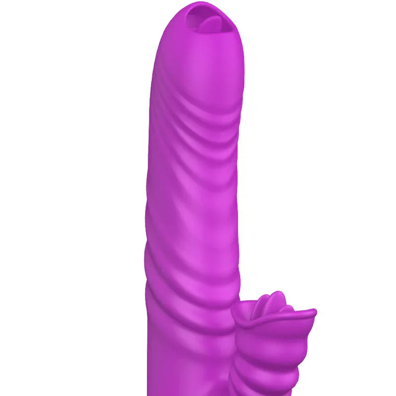 ARMONY - VIBRATEUR MULTIFONCTION ANGELIA DOUBLE LANGUE EFFET CHALEUR VIOLET - Incandessens