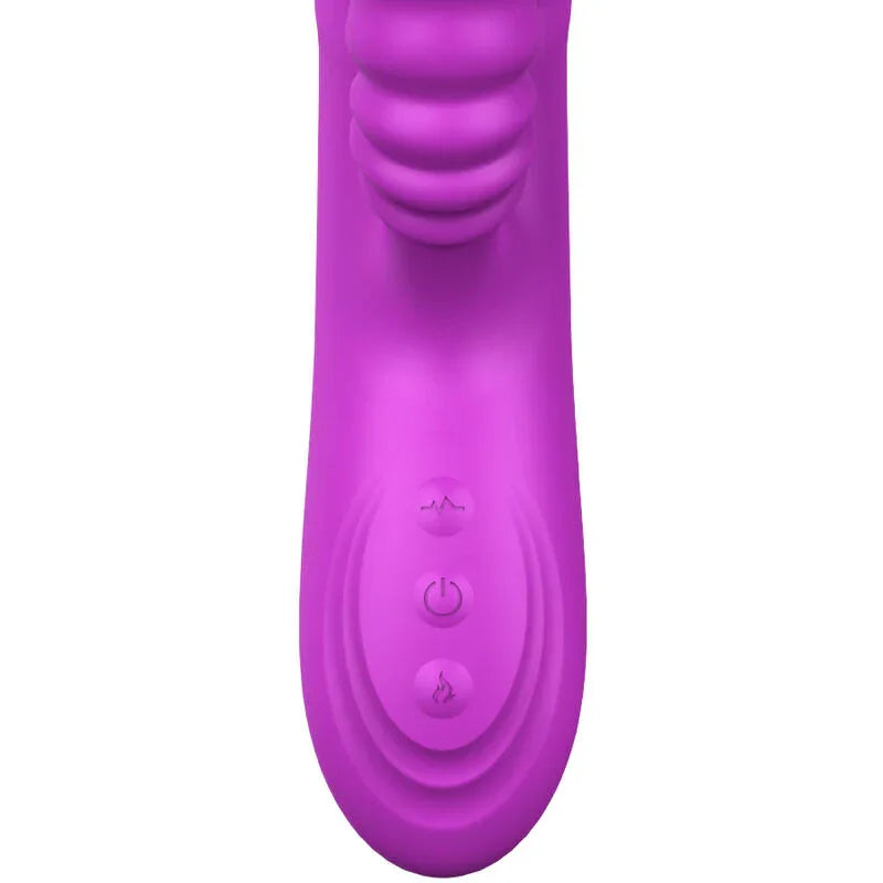 ARMONY - VIBRATEUR MULTIFONCTION ANGELIA DOUBLE LANGUE EFFET CHALEUR VIOLET - Incandessens