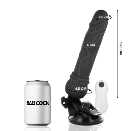 BASECOCK - GODE VIBRANT RÉALISTE SUR PIED VENTOUSE