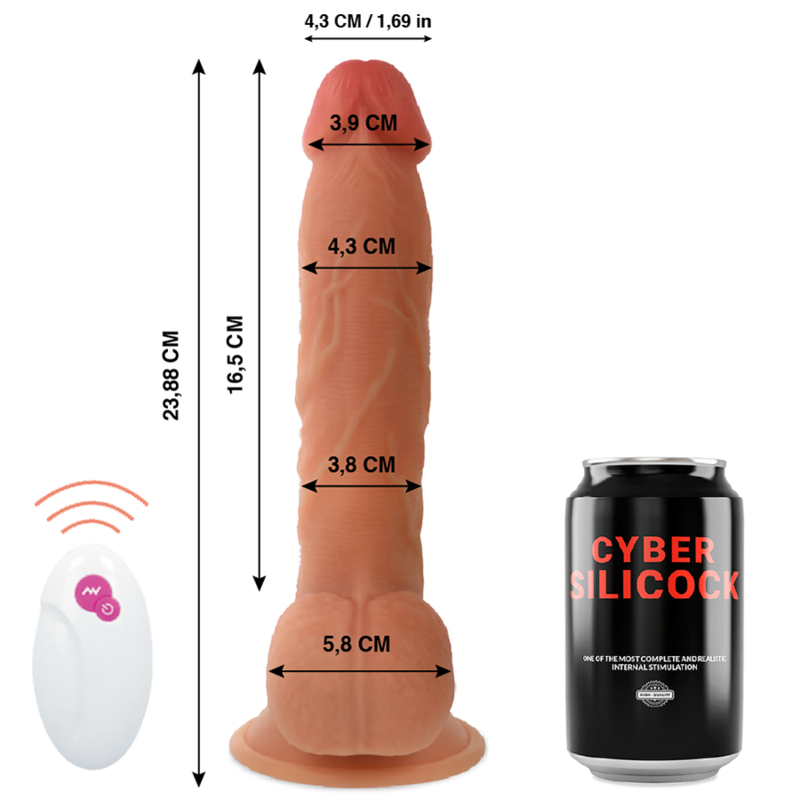 CYBER SILICOCK - RÉALISTE MR JOHN 23.88 CM -O- 4.3 CM