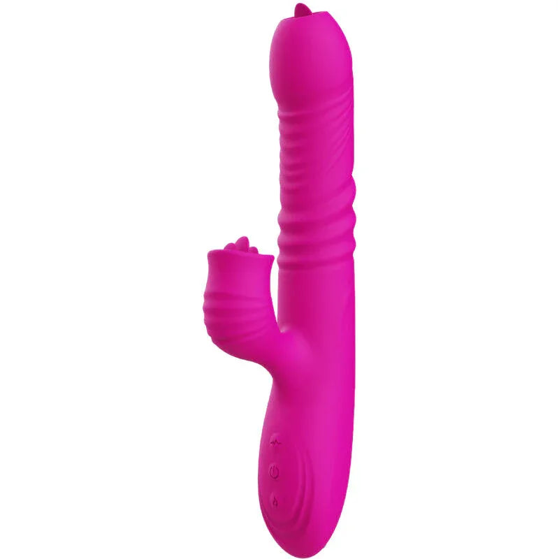 ARMONY - VIBRATEUR MULTIFONCTION DOUBLE LANGUE FANNY EFFET CHALEUR FUCHSIA - Incandessens