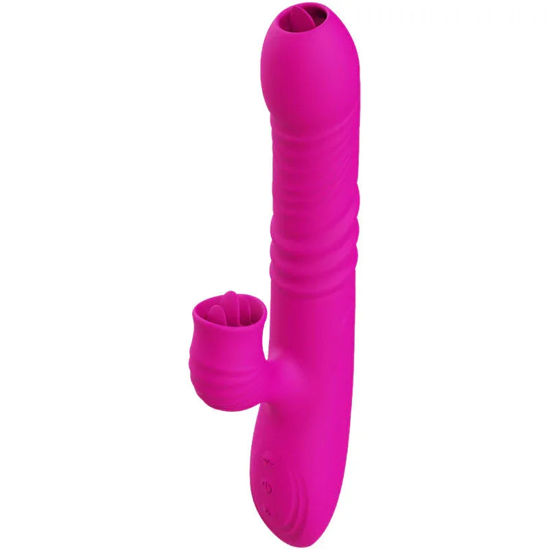 ARMONY - VIBRATEUR MULTIFONCTION DOUBLE LANGUE FANNY EFFET CHALEUR FUCHSIA - Incandessens