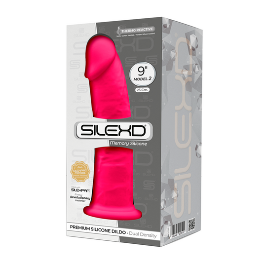 SILEXD - MODÈLE 2 GODE RÉALISTE PREMIUM SILEXPAN SILICONE FUCHSIA 23 CM