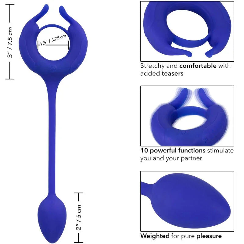 CALEXOTICS - ADMIRAL ANNEAU PÉNIEN LESTÉ BLEU - Incandessens