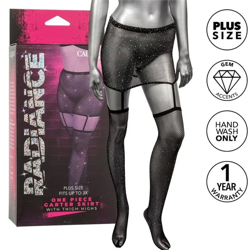 CALEXOTICS - RADIANCE JUPE JARRETIÈRES CUISSES GRANDE TAILLE - Incandessens