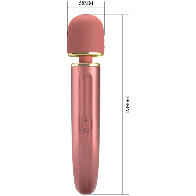 PRETTY LOVE - VIBROMASSEUR WAND 7 MODES DE VIBRATION ROSE