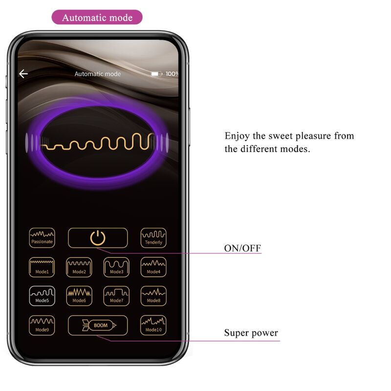 PRETTY LOVE - ŒUF VIBRANT CONNECTÉ JAYLEEN APP DOUBLE ORGASME POINT G CLITORIS
