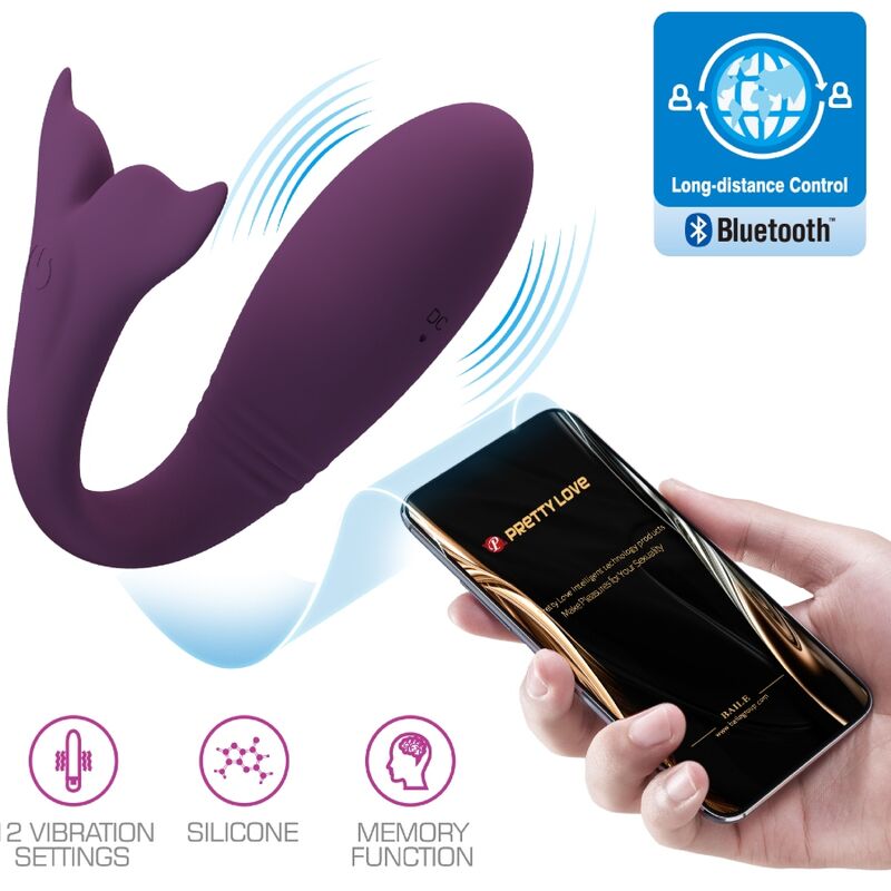 PRETTY LOVE - ŒUF VIBRANT CONNECTÉ JAYLEEN APP DOUBLE ORGASME POINT G CLITORIS