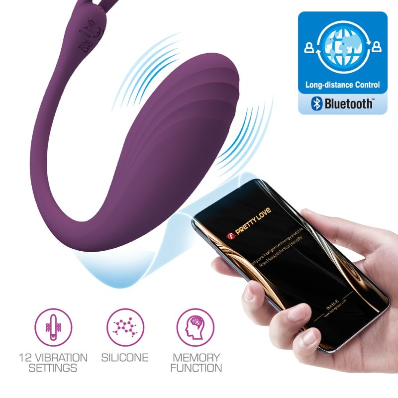 PRETTY LOVE - OEUF VIBRANT TELECOMMANDE CATALINA AVEC APPLICATION