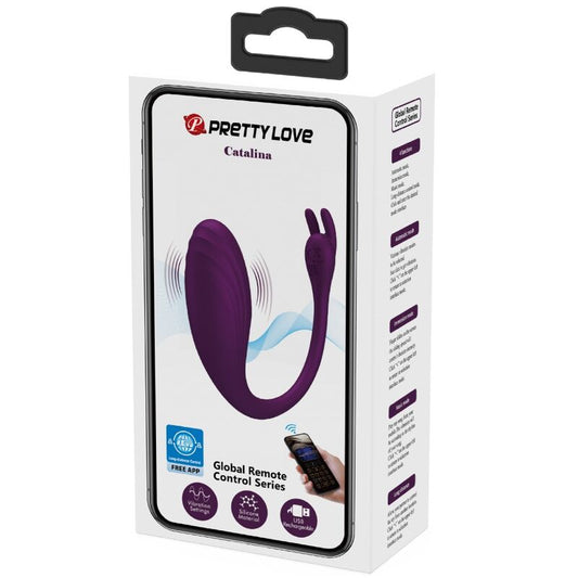 PRETTY LOVE - OEUF VIBRANT TELECOMMANDE CATALINA AVEC APPLICATION