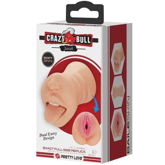 CRAZY BULL - MASTURBATEUR EN FORME DE VAGIN SARAH DOUBLE ENTRÉE