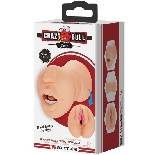 CRAZY BULL - MASTURBATEUR EN FORME DE VAGIN ZOEY DOUBLE ENTRÉE