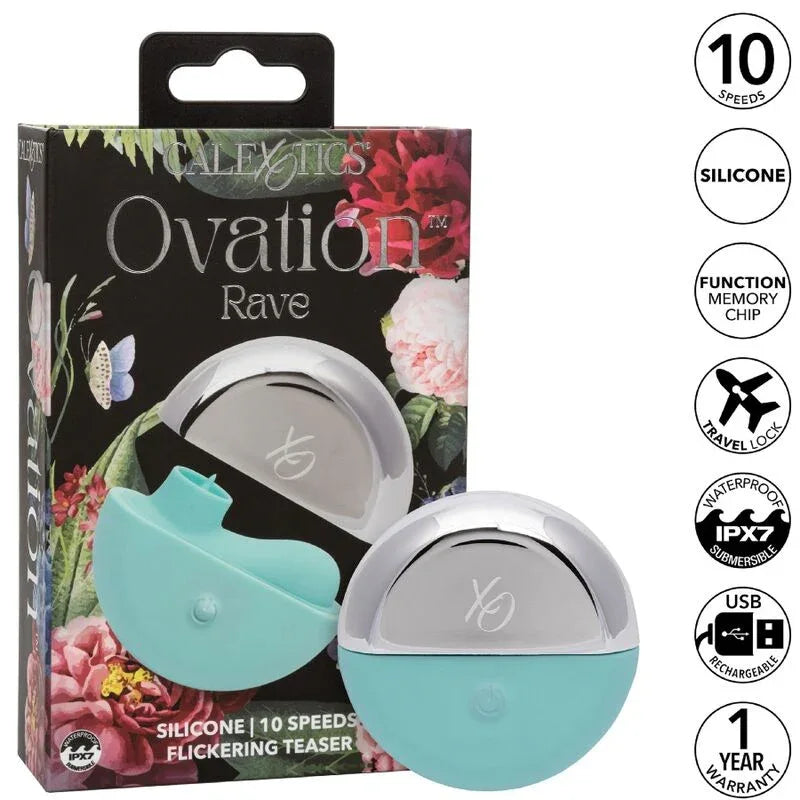 CALEXOTICS - OVATION STIMULATEUR RAVE VERT AQUA - Incandessens