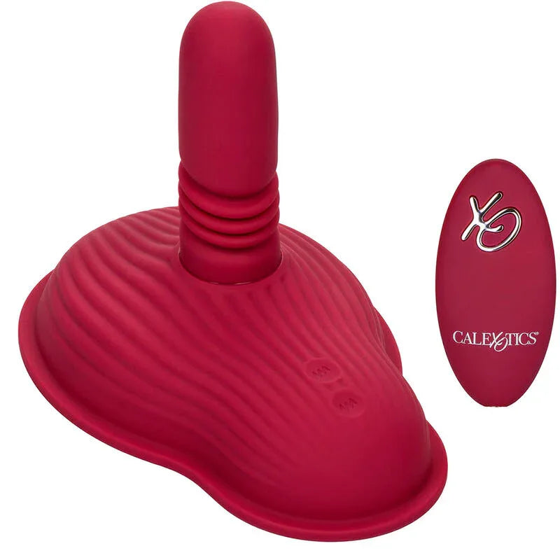 CALEXOTICS - RIDER MASSAGER DOUBLE MOTEUR TÉLÉCOMMANDE ROUGE - Incandessens