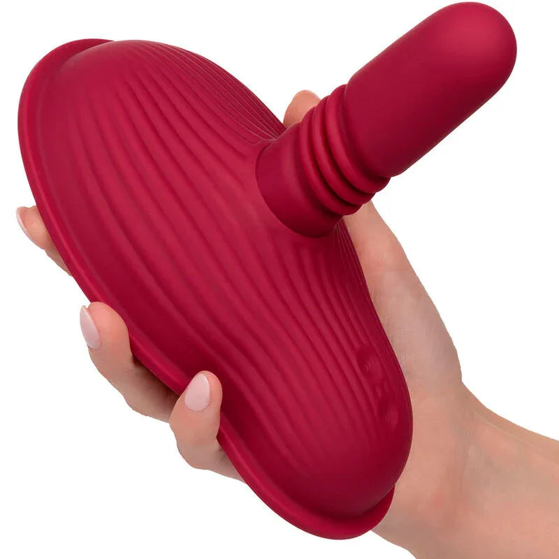 CALEXOTICS - RIDER MASSAGER DOUBLE MOTEUR TÉLÉCOMMANDE ROUGE - Incandessens
