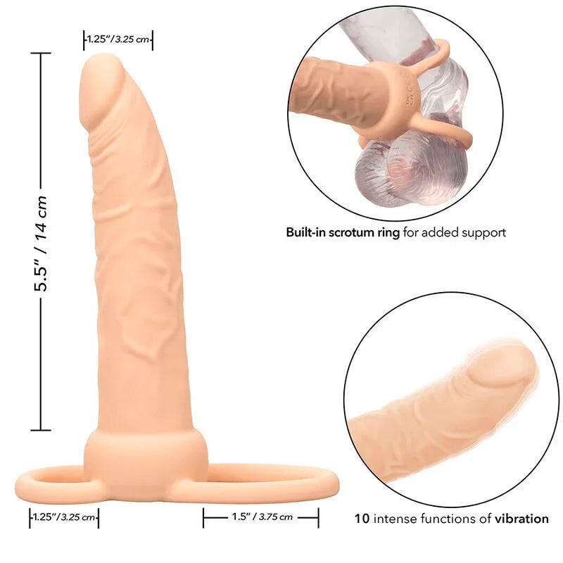 CALEXOTICS - PERFORMANCE MAXX RECHARGEABLE DOUBLE PÉNÉTRATEUR PEAU CLAIRE - Incandessens