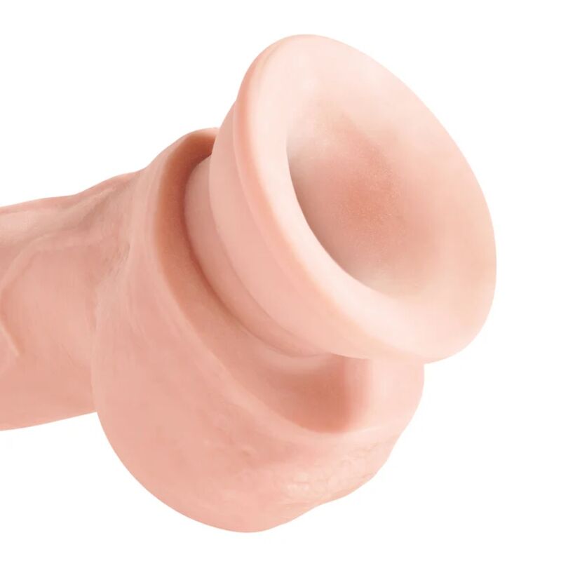 KING COCK GODE TRIPLE DENSITÉ RÉALISTE 18 CM VENTOUSE TESTICULES CHAIR 600G