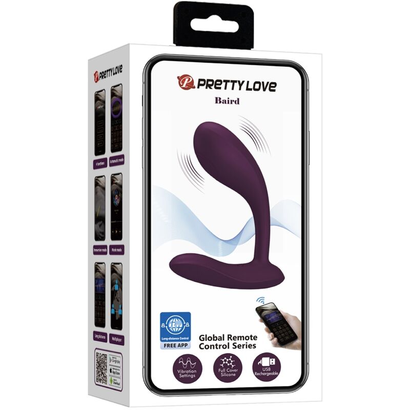 PRETTY LOVE - VIBRATEUR VAGIN BAIRD LILA RECHARGEABLE G-SPOT 12 VIBRATIONS