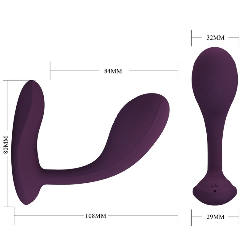 PRETTY LOVE - VIBRATEUR VAGIN BAIRD LILA RECHARGEABLE G-SPOT 12 VIBRATIONS