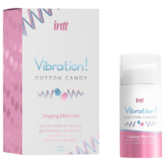 INTT - GEL VIBRATEUR LIQUIDE BARBE À PAPA PUISSANT STIMULANT INTIME 15 ML