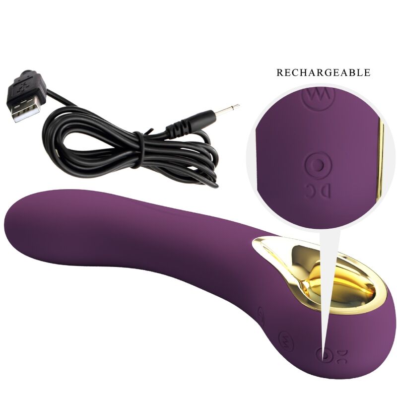 PRETTY LOVE - VIBROMASSEUR ETHAN RECHARGEABLE VIOLET