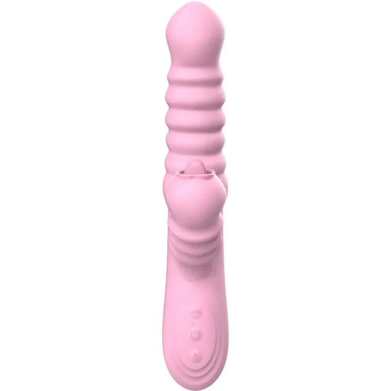 ARMONY - VIBRATEUR MULTIFONCTION AVEC LANGUE STIMULANTE EFFET CHALEUR ROSE - Incandessens