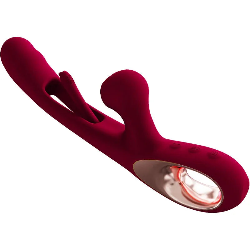 ARMONY - VIBRATEUR IMPACT SWING & DOUBLE STIMULATEUR MODÈLE 2 BORDEAUX - Incandessens