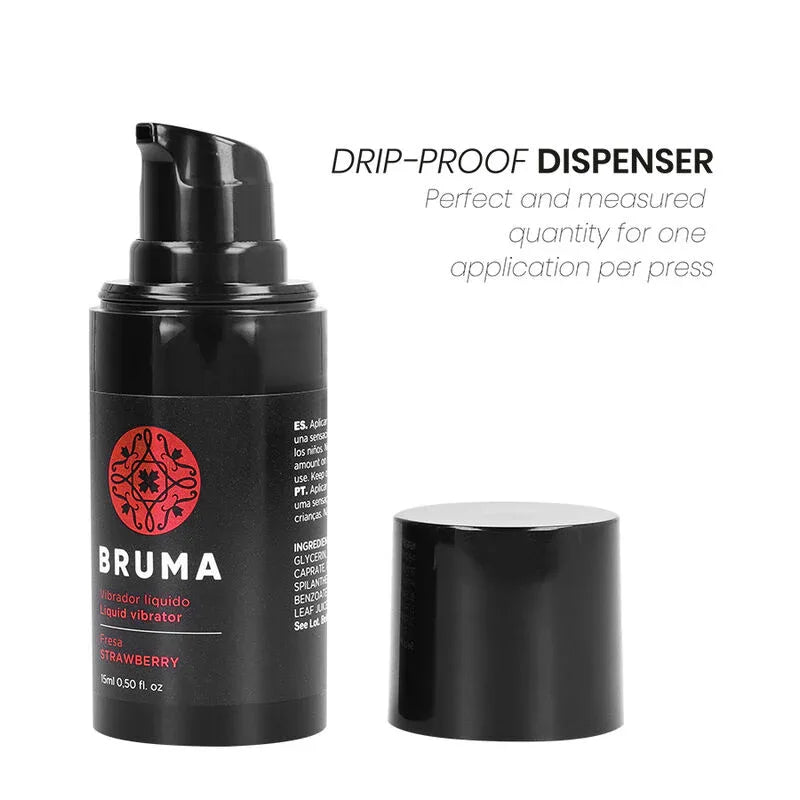 BRUMA - VIBRATEUR LIQUIDE ULTRA GLISSANT FRAISE 15 ML - Incandessens