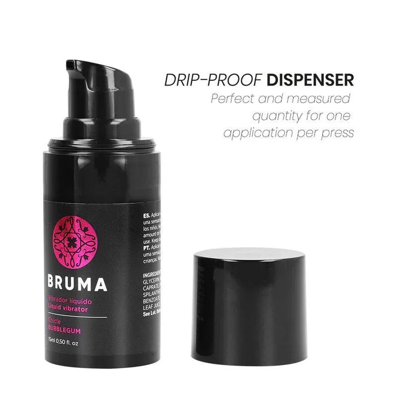 BRUMA - VIBRATEUR LIQUIDE ULTRA GLISSANT BUBBLEGUM 15 ML - Incandessens