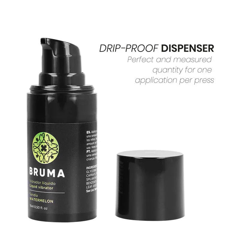 BRUMA - VIBRATEUR LIQUIDE ULTRA GLISSANT Pastèque 15 ML - Incandessens