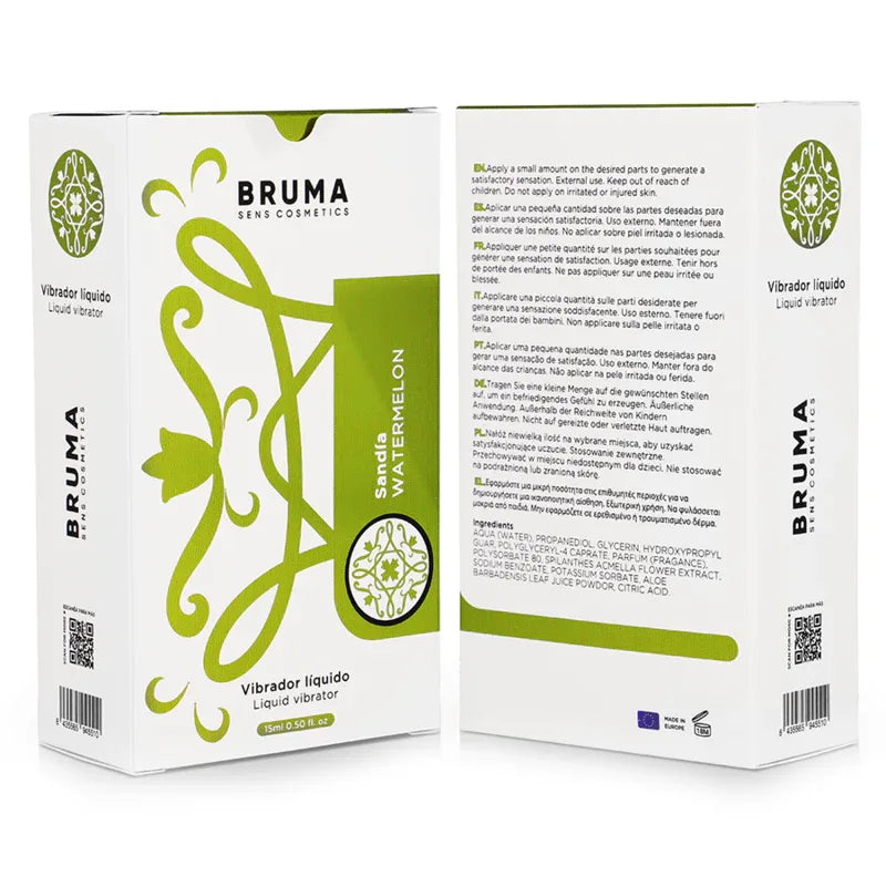 BRUMA - VIBRATEUR LIQUIDE ULTRA GLISSANT Pastèque 15 ML - Incandessens