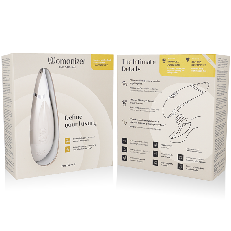 WOMANIZER - STIMULATEUR CLITORIS PREMIUM 2 GRIS CHAUD