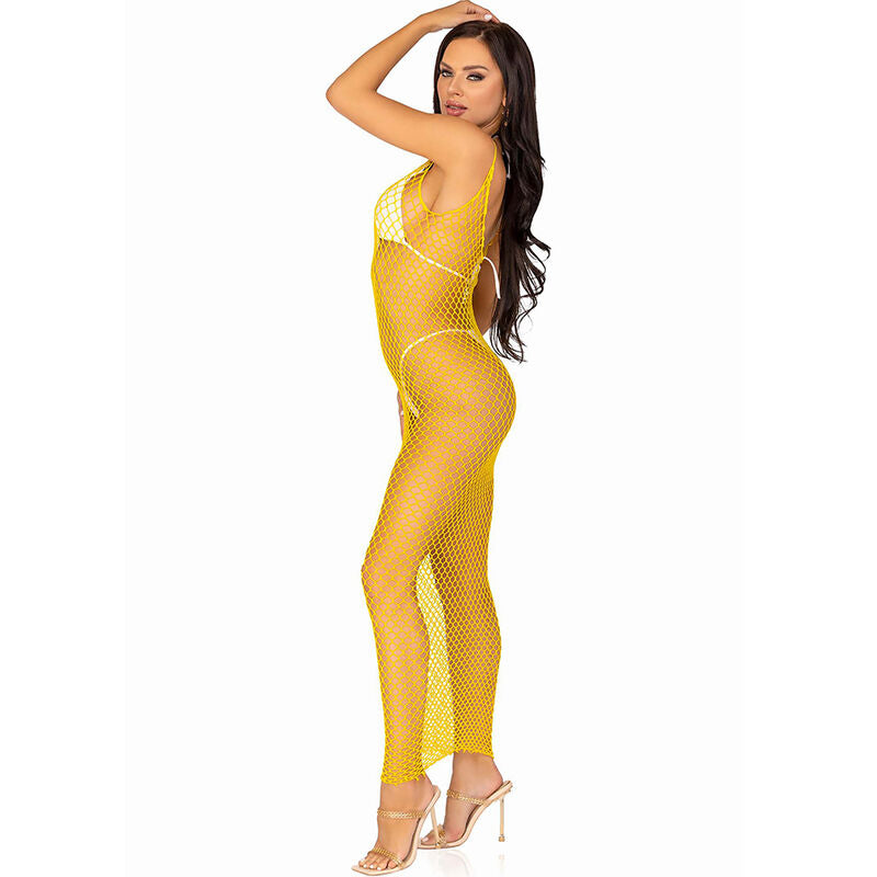 LEG AVENUE - ROBE LONGUE FILET TAILLE UNIQUE