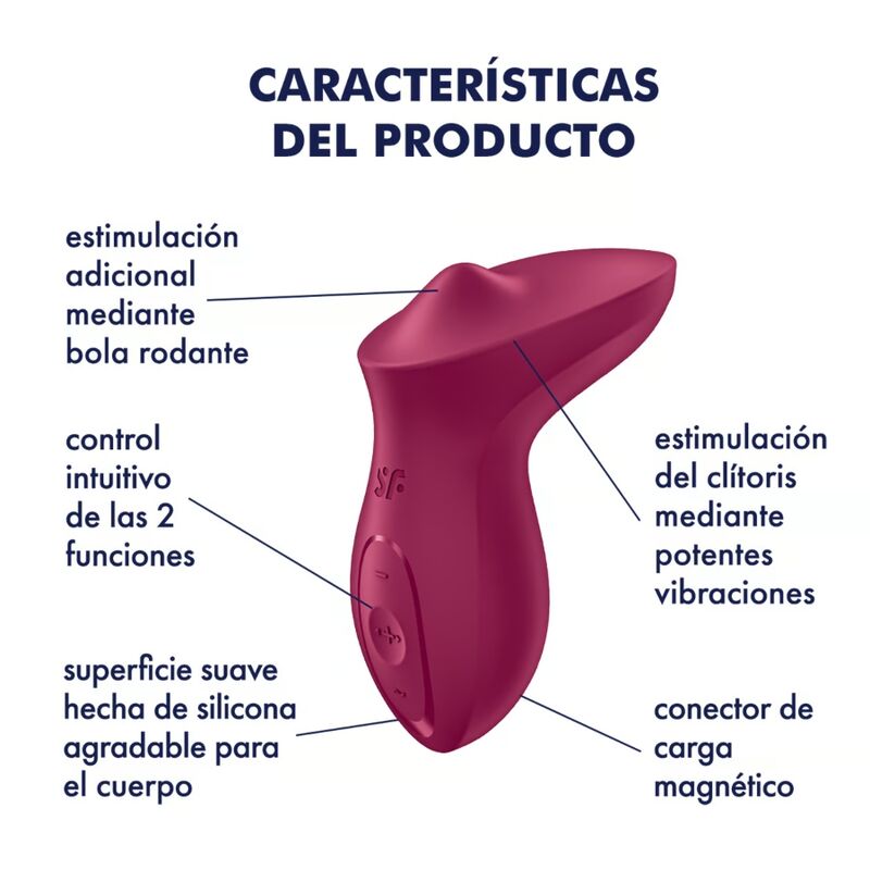 SATISFYER - VIBRATEUR EXCITERRR À POSER SUR LE CLITORIS FUCHSIA