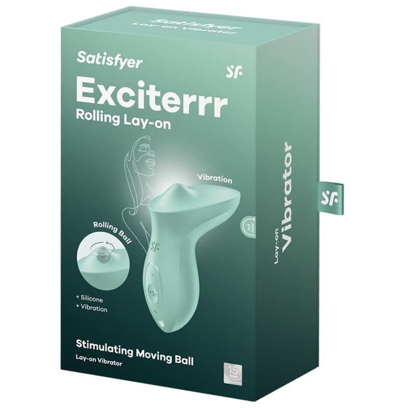 SATISFYER - VIBRATEUR EXCITERRR À POSER SUR LE CLITORIS MENTHE
