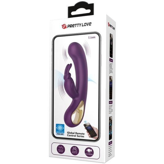 PRETTY LOVE - LIAM VIBRATEUR ET STIMULATEUR DE POINT G VIOLET