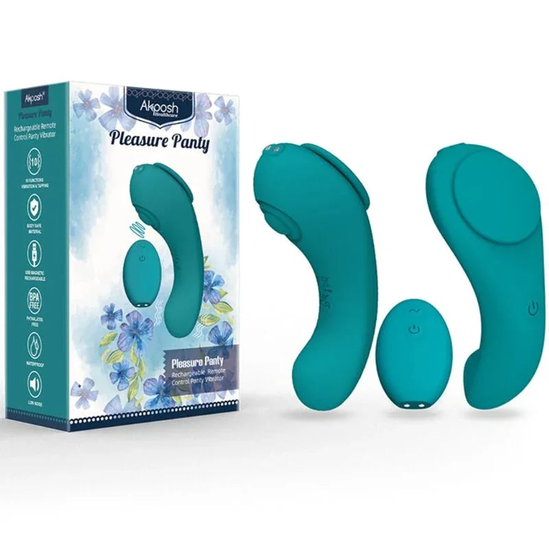 ARMONY - PLEASURE PANTY VIBRATEUR TÉLÉCOMMANDE 3 VITESSES VERT - Incandessens