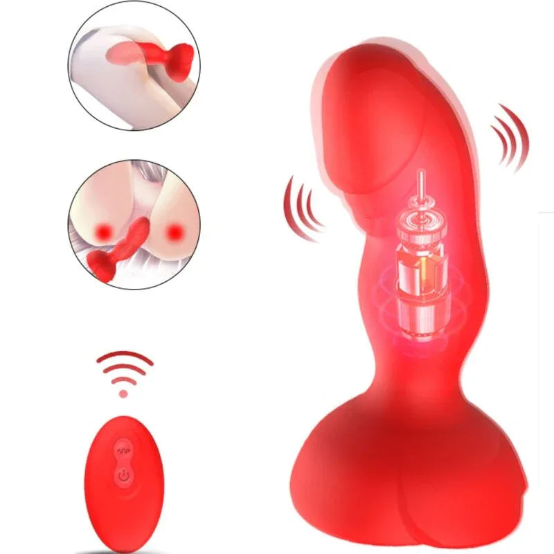 ARMONY - EXTREME A BLOOM VIBRATEUR ROSE ET PLUG ANAL TÉLÉCOMMANDE ROUGE - Incandessens