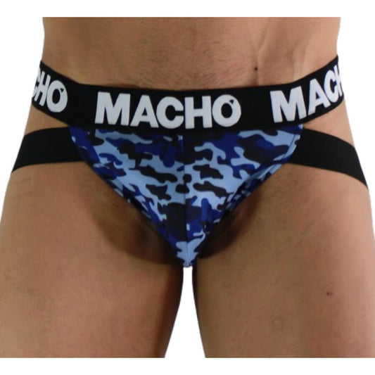 MACHO - JOCKSTRAP MILITAIRE MX28MV VERT ROUGE BLEU
