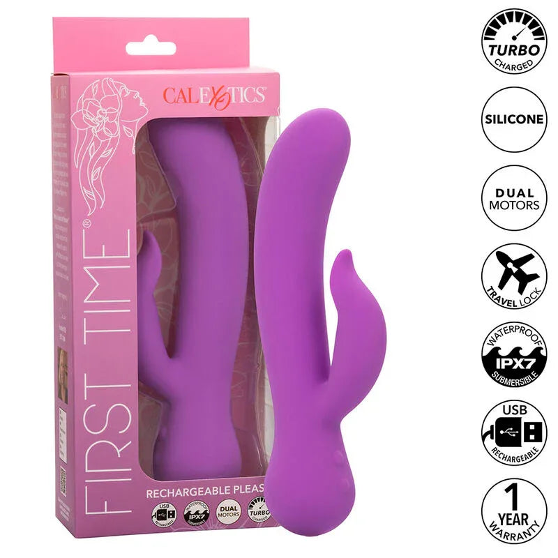 CALEXOTICS - FIRST TIME VIBRATEUR PLEASER RECHARGEABLE VIOLET - Incandessens