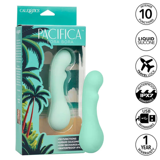 CALEXOTICS - PACIFICA BORA BORA ESTIMULATEUR POINT G 10 VIBRATIONS AQUA - Incandessens