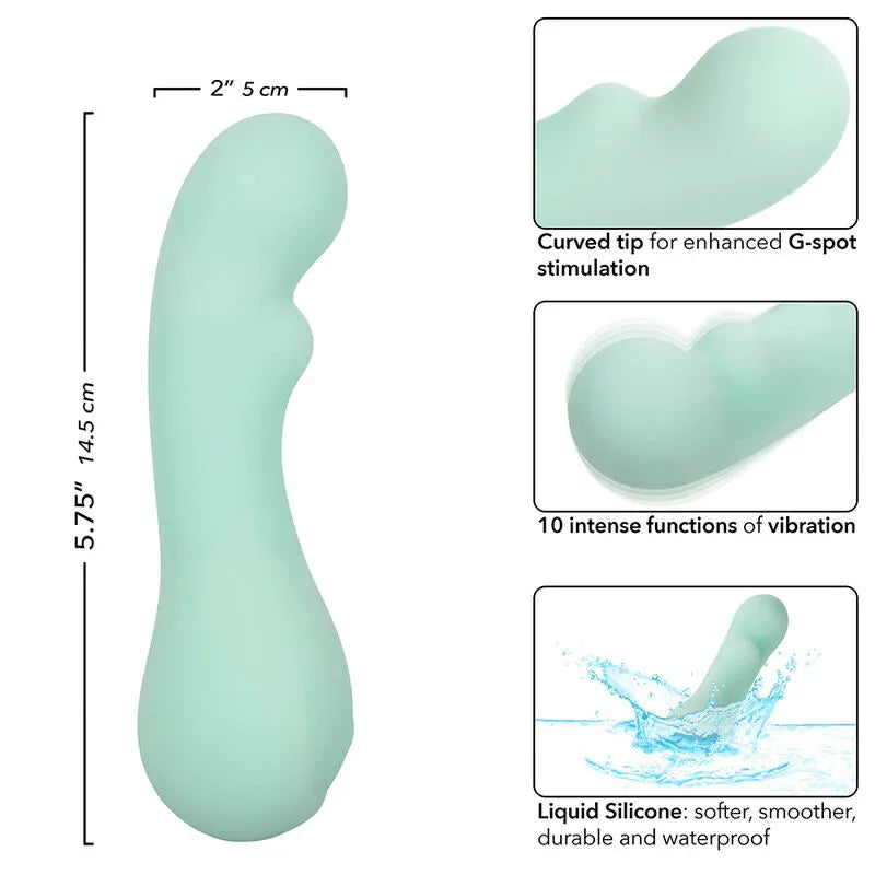 CALEXOTICS - PACIFICA BORA BORA ESTIMULATEUR POINT G 10 VIBRATIONS AQUA - Incandessens