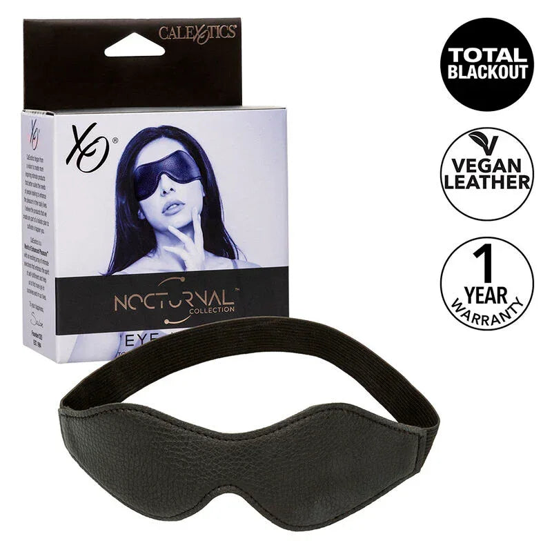 CALEXOTICS - NOCTURNAL MASQUE POUR LES YEUX EN CUIR PVC NOIR - Incandessens