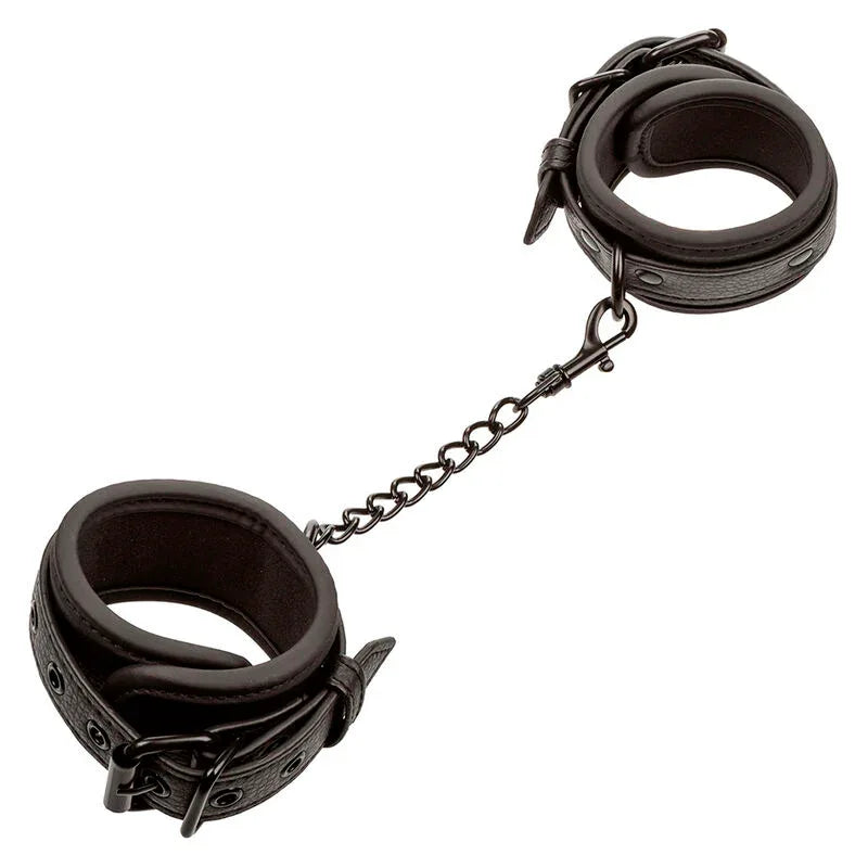CALEXOTICS - NOCTURNAL POIGNETS EN CUIR RÉGLABLES NOIRS - Incandessens