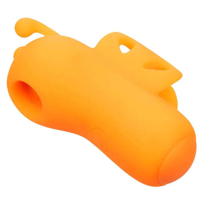 CALEXOTICS - NEON VIBES BUZZING VIBE LE STIMULATEUR DE DOIGTS 10 VIBRATIONS ORANGE - Incandessens