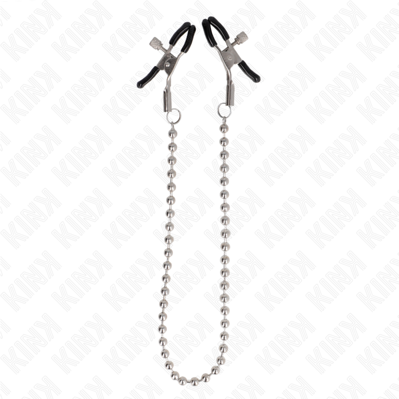 KINK - PINCES À TETONS CHAÎNE DE BILLES 30 CM