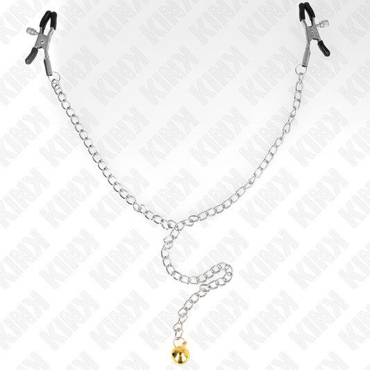 KINK - PINCES À TETONS CHAÎNE AVEC CLOCHE 30 CM
