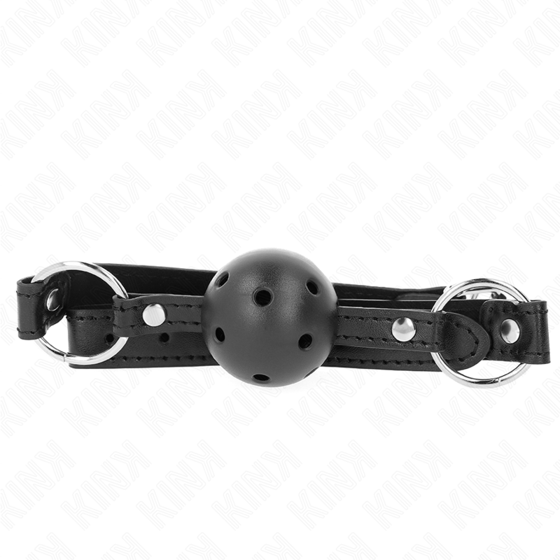 KINK - BAILLON NOIR CREUX DUR 4,5 CM GAG MODÈLE 1 63,5 X 2 CM