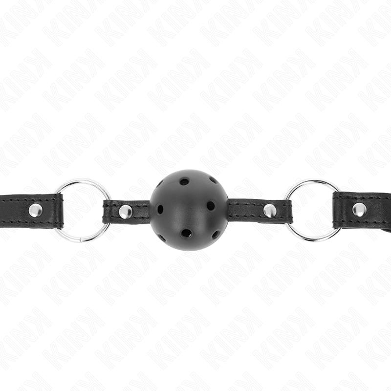 KINK - BAILLON NOIR CREUX DUR 4,5 CM GAG MODÈLE 1 63,5 X 2 CM
