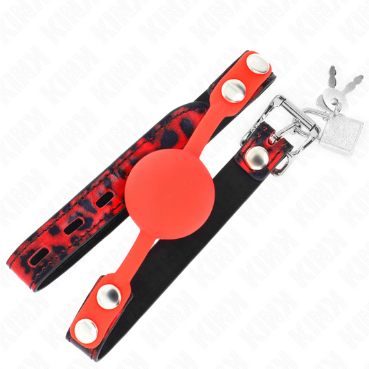 KINK - MODÈLE 2 BAILLON EN SILICONE 4 CM BAG AVEC SERRURE 60 x 2 CM